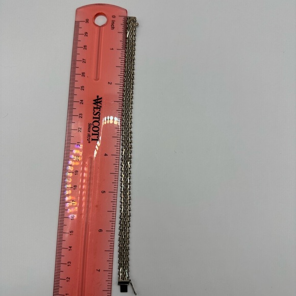 Sterling Silver Herringbone Bracelet - Picture 5 of 5